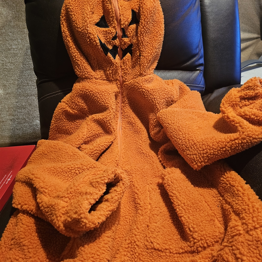 Dolls Kill Pumpkin Sherpa Hoodie